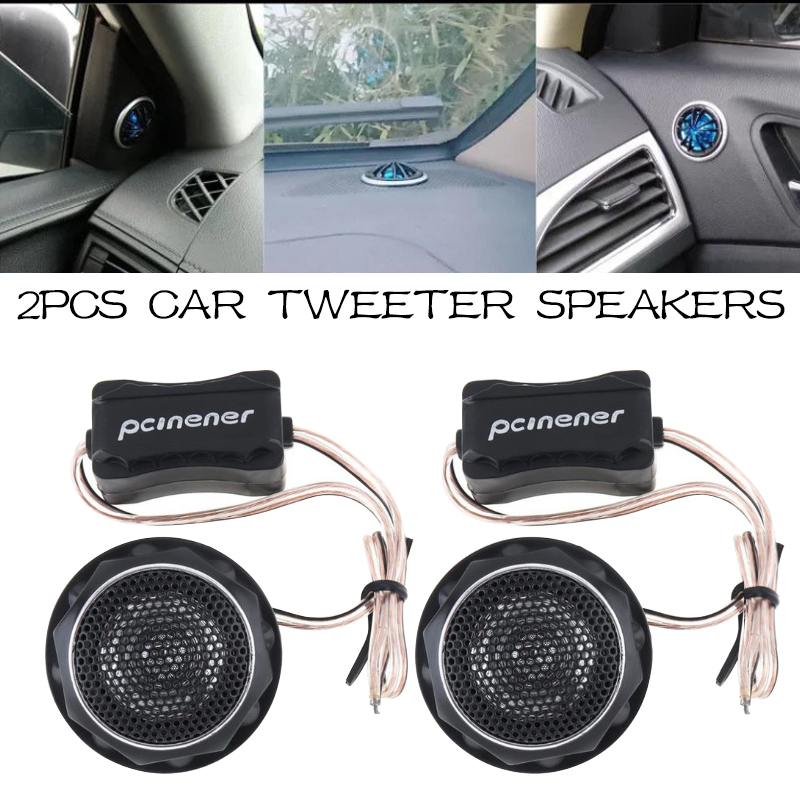 Pcs W Durable Universal High Efficiency Mini Dome Car Tweeter