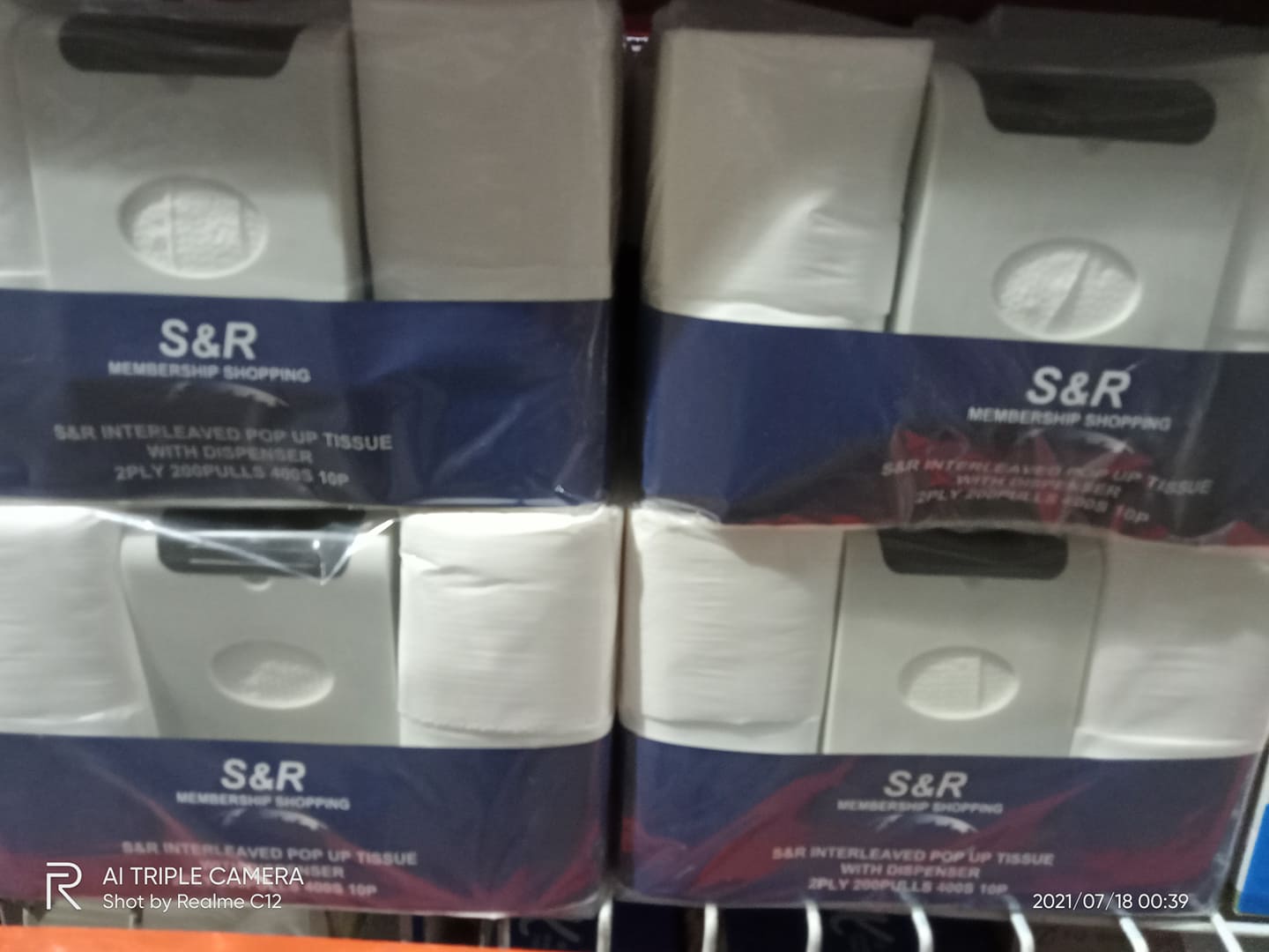 S R Interleaved Pop Up Tissue With Dispenser 2 Ply 10 Packs Lazada PH