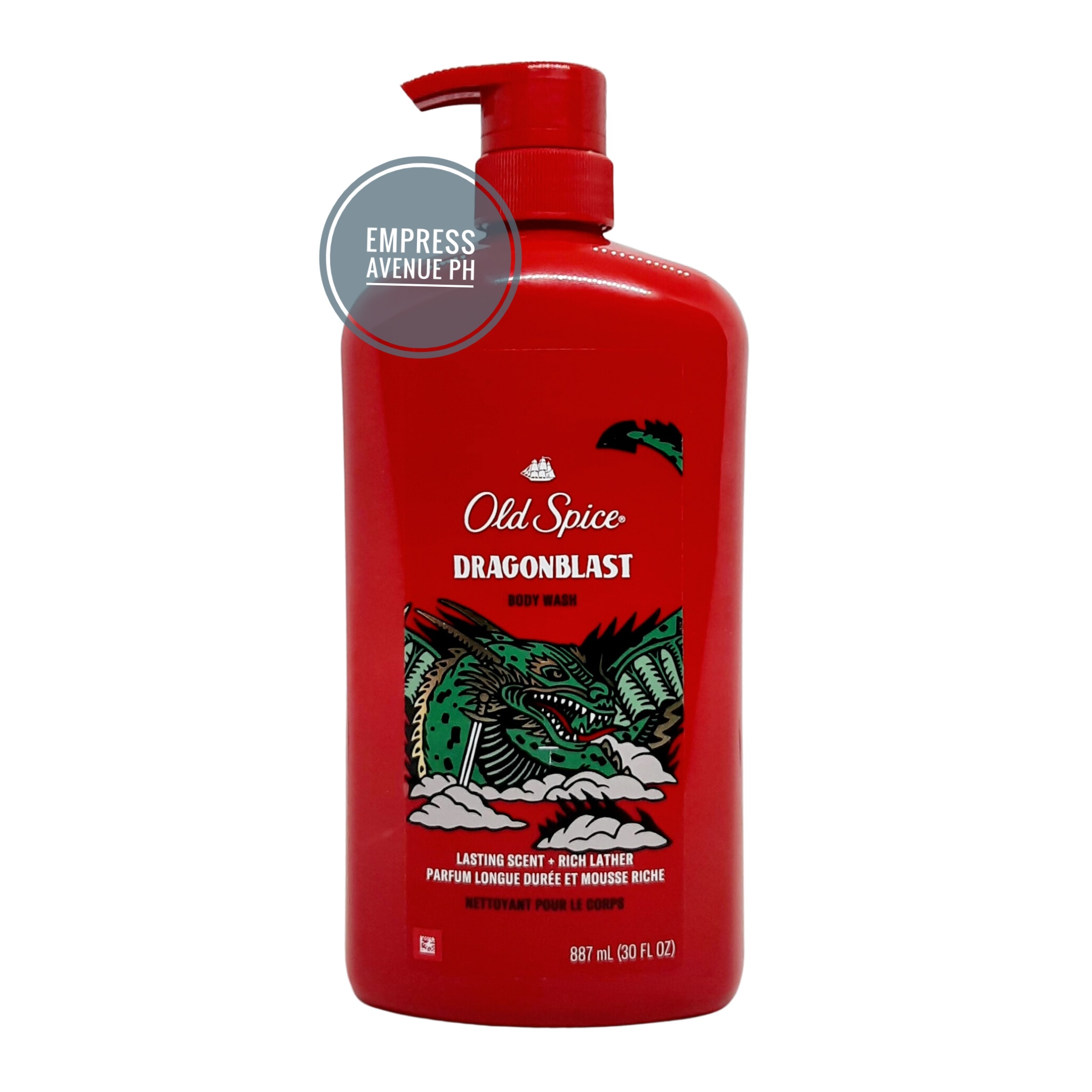 Old Spice Dragonblast Body Wash Lasting Scent Rich Lather Ml