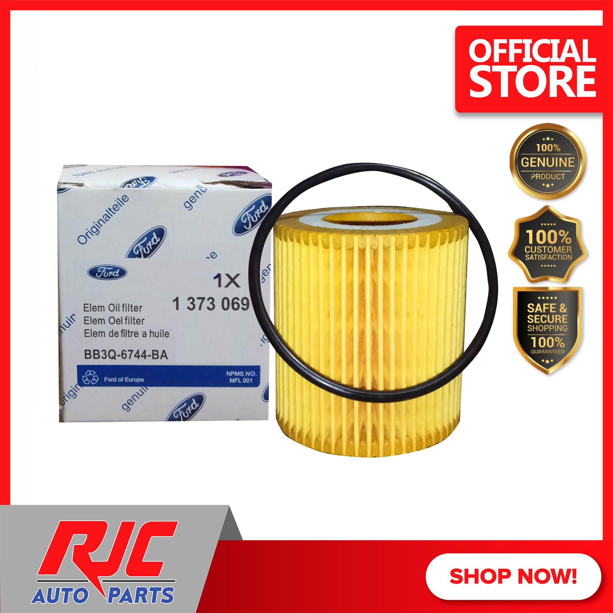 Fomoco Ford Oil Filter BB3Q 6744 BA Ford Ranger Ford Everest Mazda