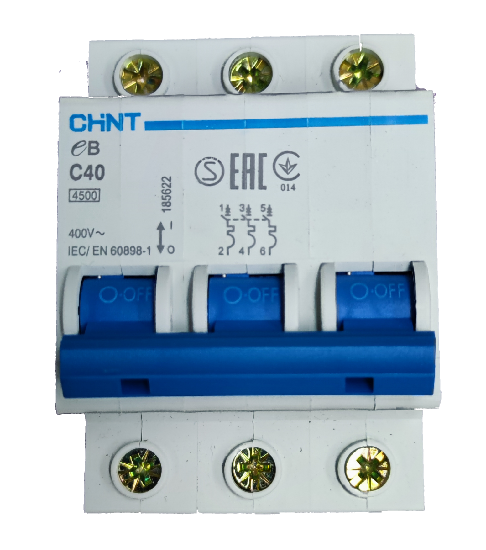 40A 3Pole Miniature Circuit Breaker 4 5 KAIC 220V DIN Rail Type MCB