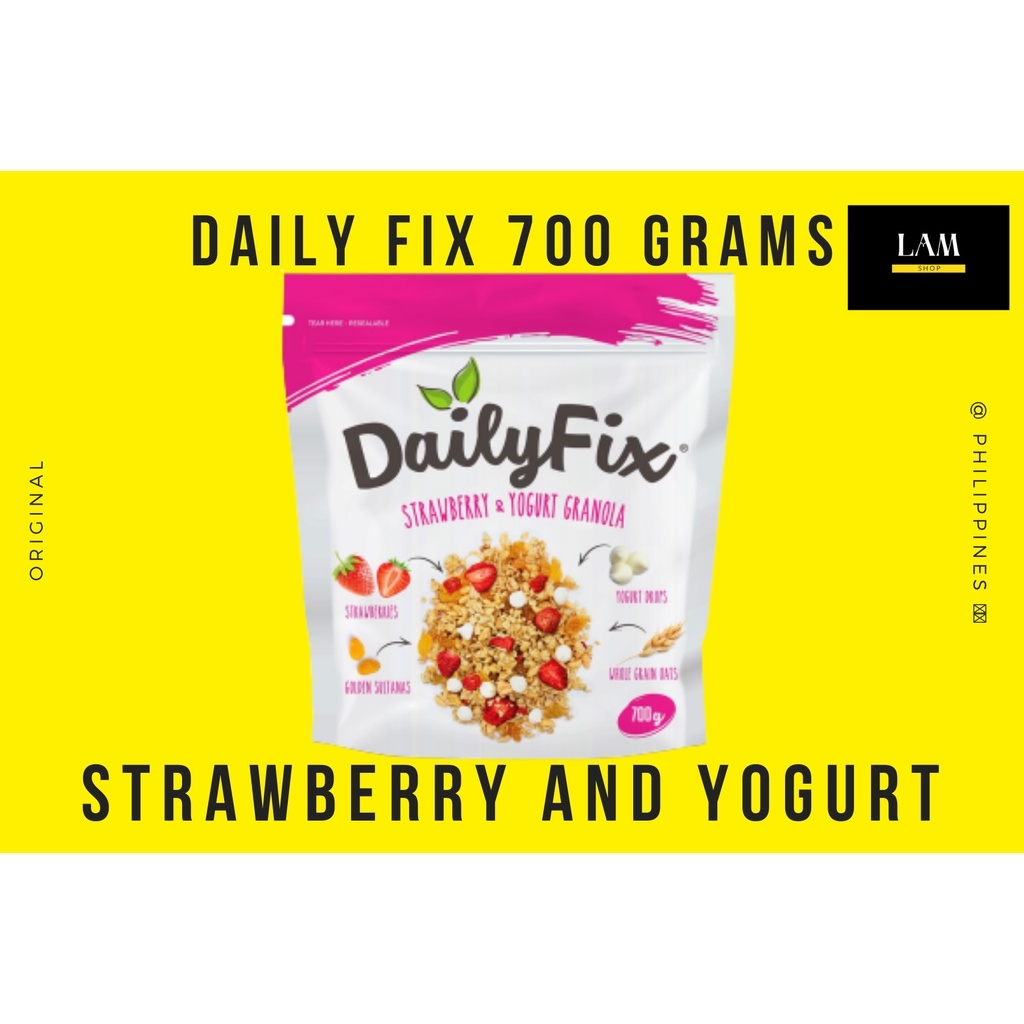 Daily Fix Very Nutty Granola G Berry Special Strawberry And Yogurt