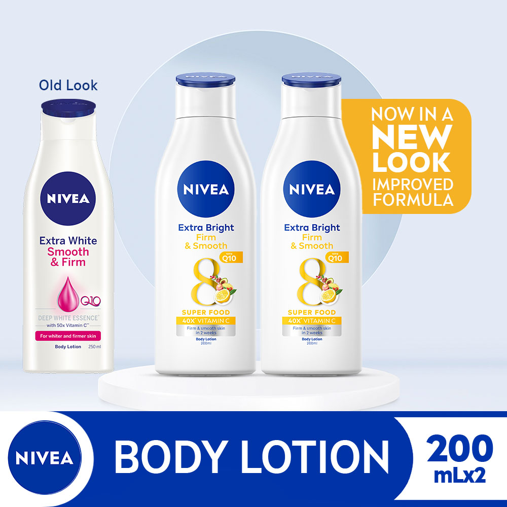 Pack Of Nivea Body Extra Bright Firm Smooth Lotion Ml Lazada Ph