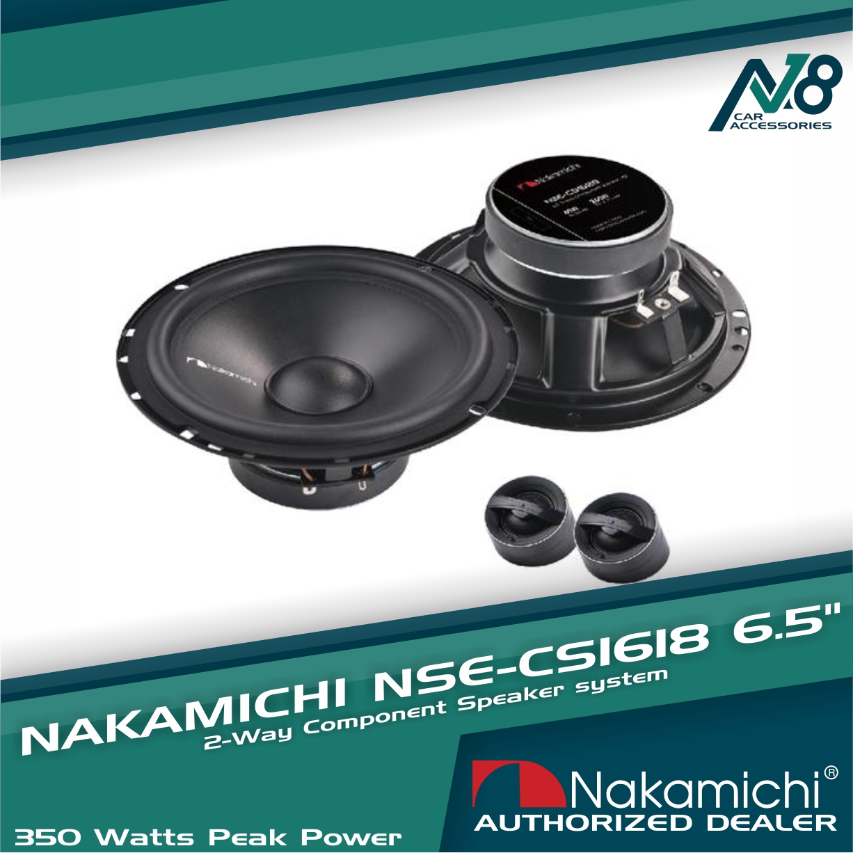 Nakamichi NSE CS1618 2 Way Component Speaker System Genuine Lazada PH