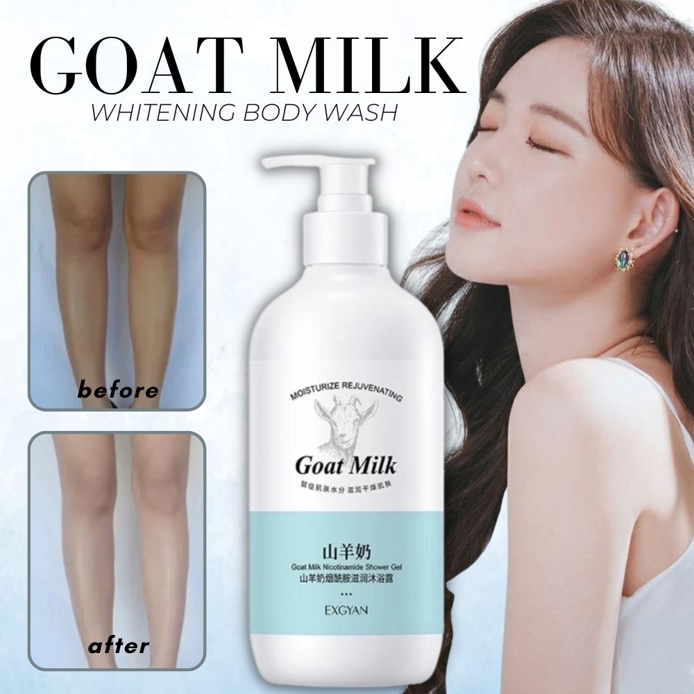 7Days 100 Whitening500ML Goat Milk Mousse Body Wash Whitening Shower