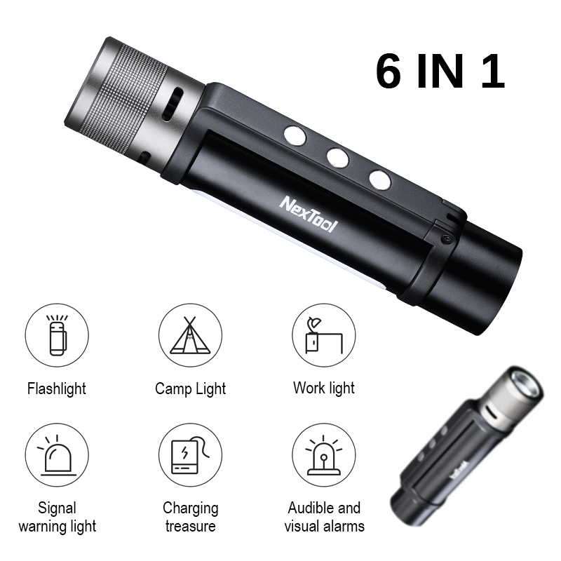 Xiaomi Nextool In Led Magnet Flashlight Camping Torch Lampu Suluh