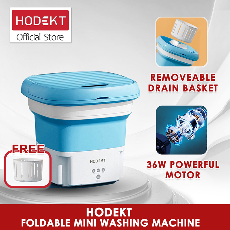 Hodekt Mini Washing Machine With Dryer Portable Foldable Small Washing