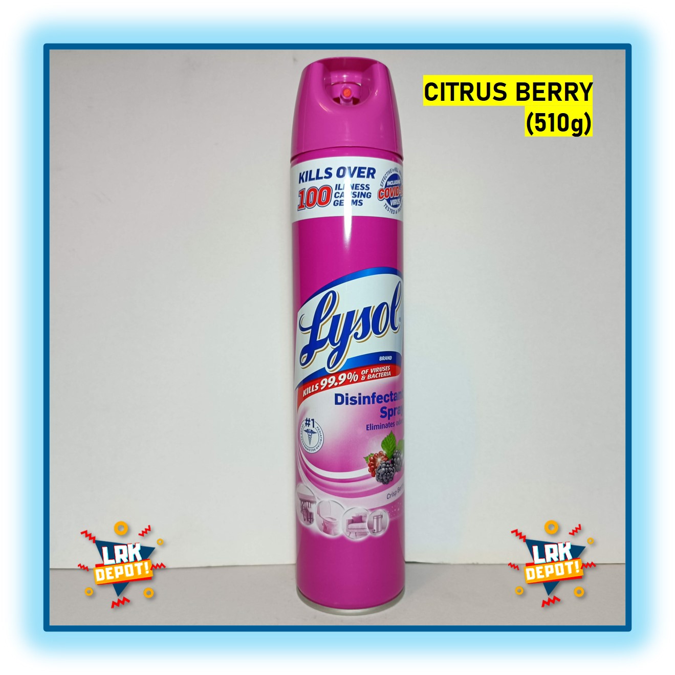 LYSOL Disinfectant Spray Crisp Berry Scent 510g Lazada PH