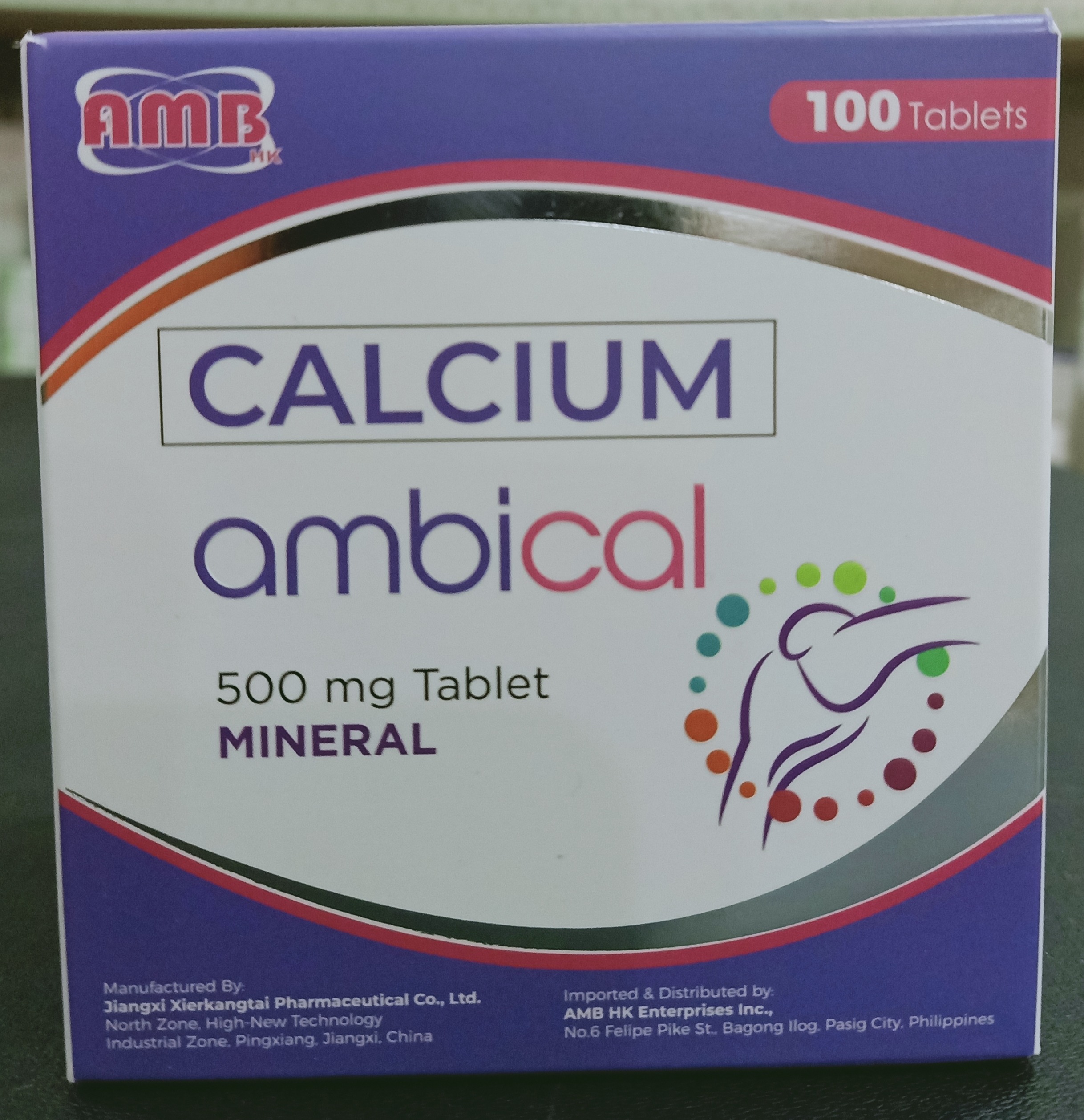 Calcium 500mg Tablet Ambical 100 S Lazada PH