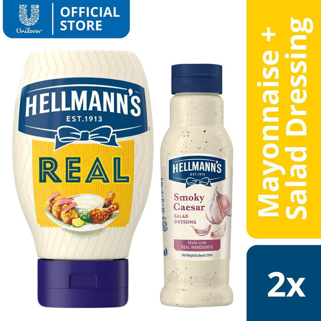 Delicious Hellmanns Real Mayonnaise 280 Ml X Hellmanns Salad Dressing