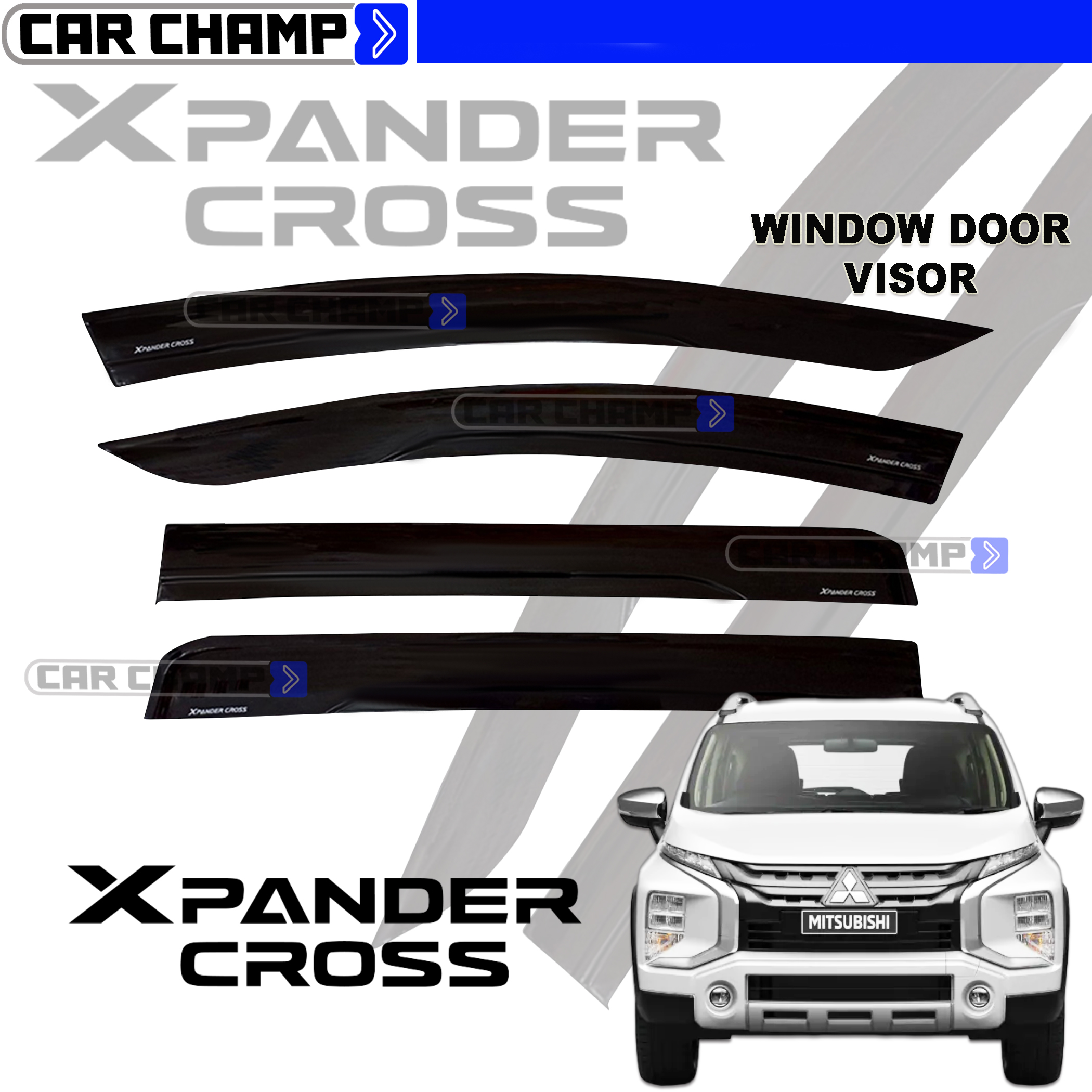 Mitsubishi Xpander To Injection Window Door Visor Rain