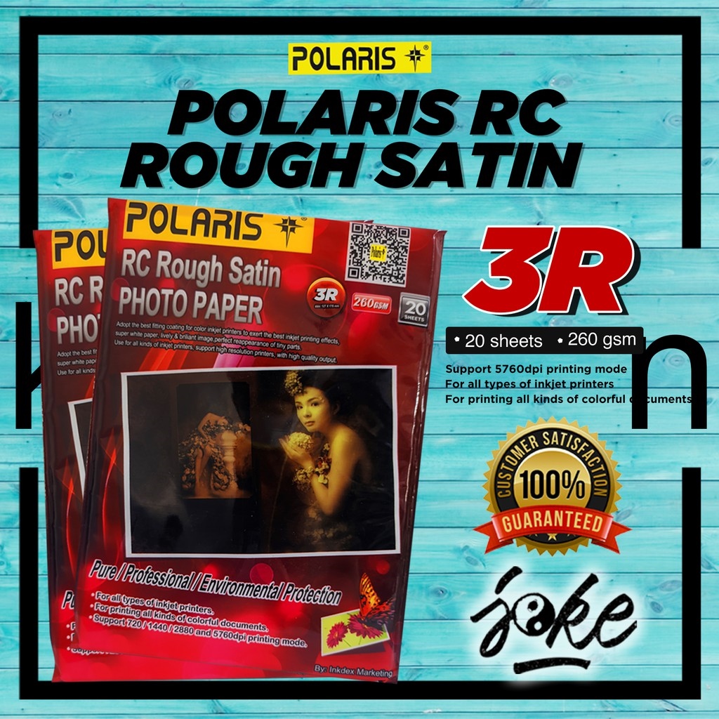 Polaris Rc Rough Satin Photo Paper A Gsm Lazada Ph