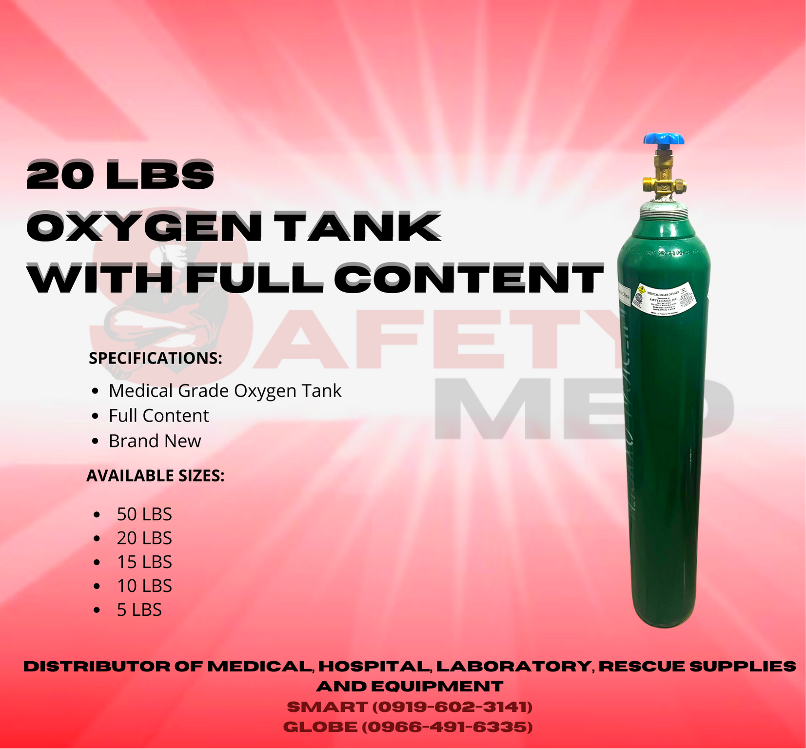 Oxygen Tank Lbs With Full Content Lazada Ph