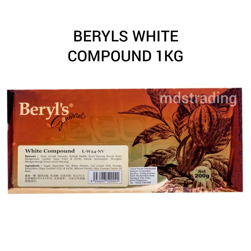 Beryls White Chocolate Compound Baking Bar Kg Lazada Ph