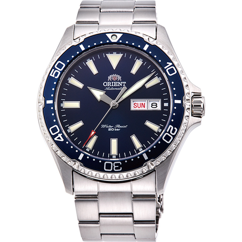 Orient Kamasu Blue Dial RA AA0002L19B Automatic 200M Diver S Watch