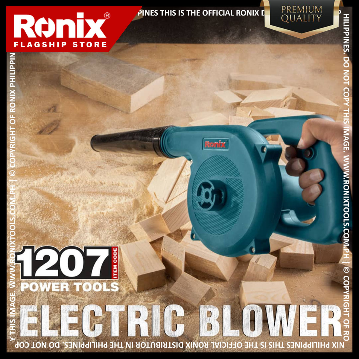 New Ronix Model 1207 Suction And Blowing Air Vacuum Leaf Blower