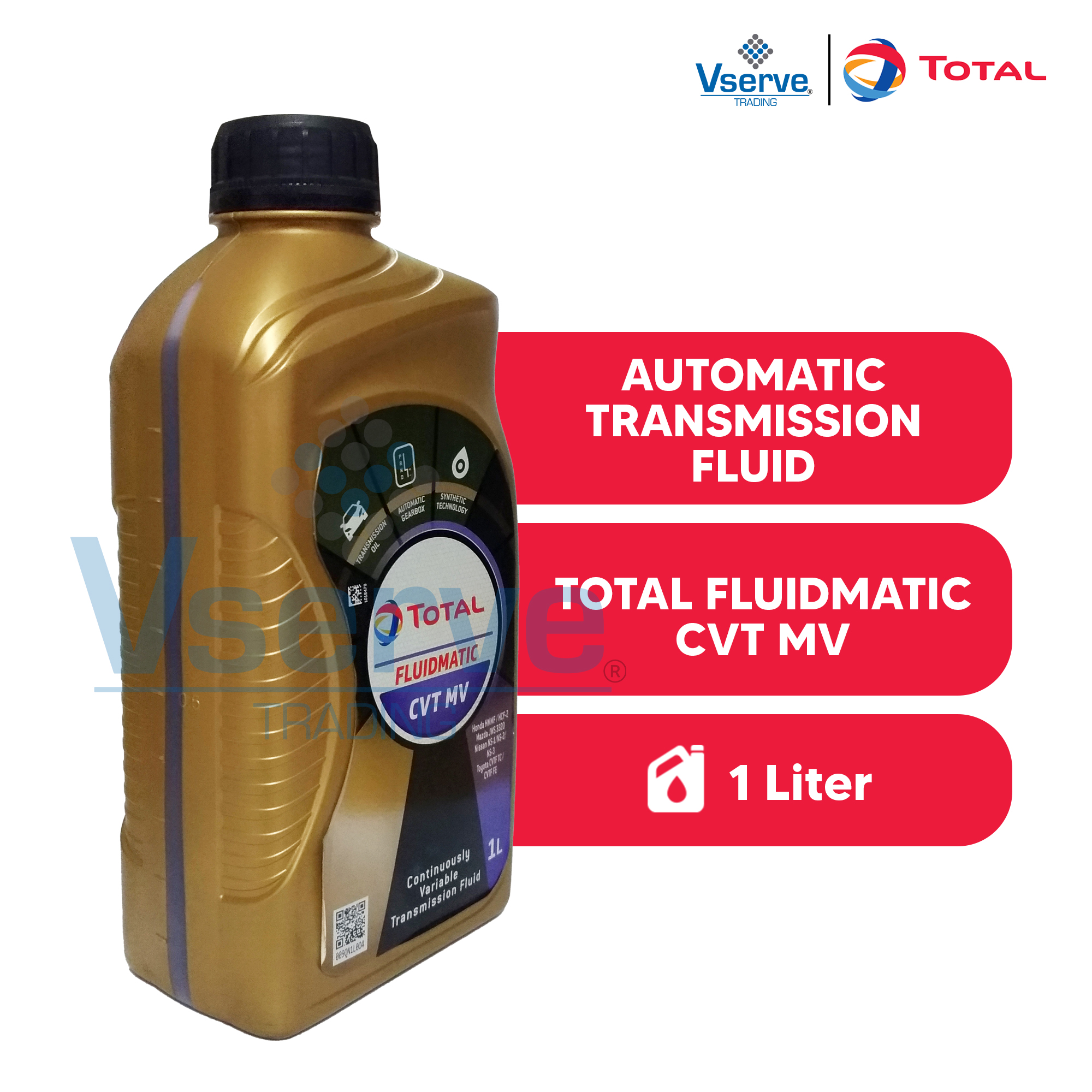 Total Fluidmatic CVT MV 1 Liter Synthetic Continuously Variable