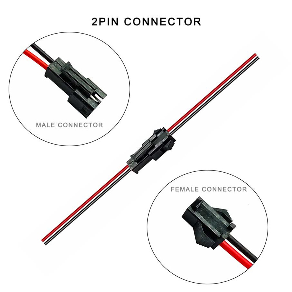 Pairs Jst Sm P Pin Plug Socket Male To Female Wire Connector Led