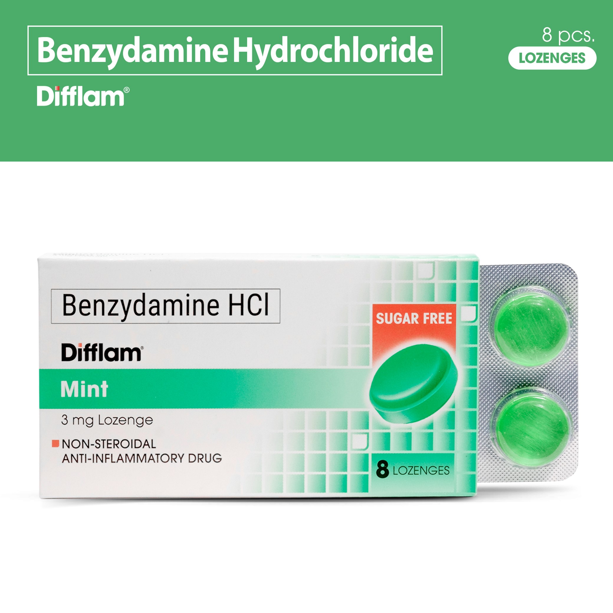 DIFFLAM Lozenge Mint 8s Lazada PH