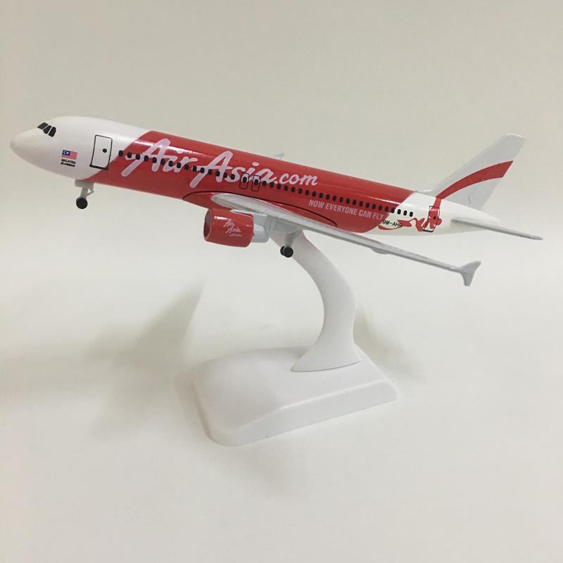 JASON TUTU 20cm Air Asia Airbus A320 Plane Model Airplane Model