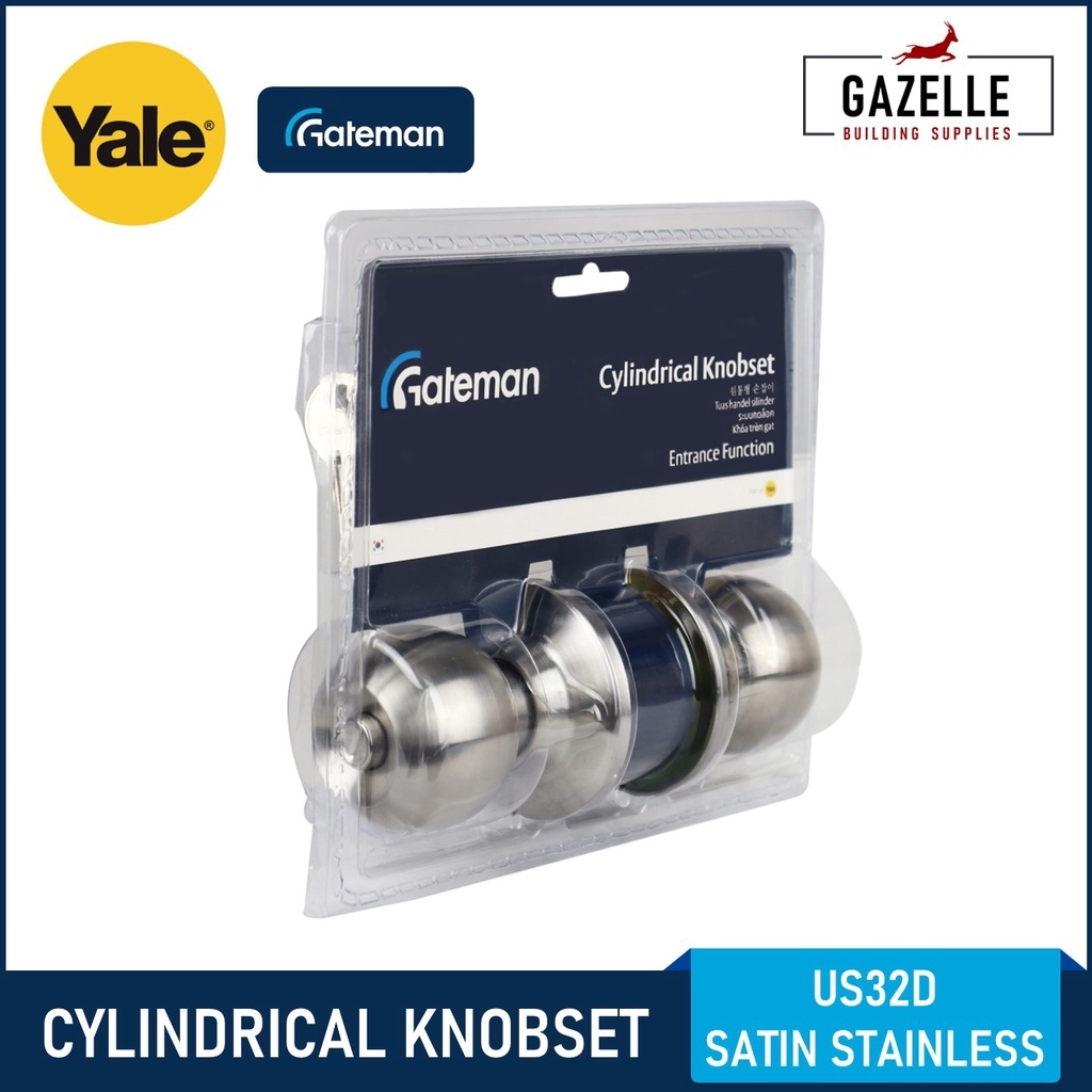 New Yale Gateman Entrance Door Knob Set Door Lock Set Lockset