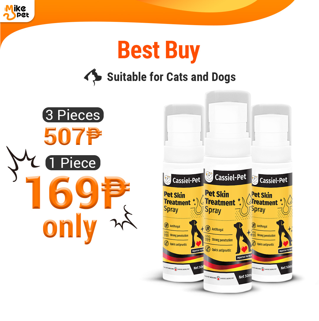 Cassiel Pet Anti Fungal Skin Spray For Ringworm Anti Mange Allergy