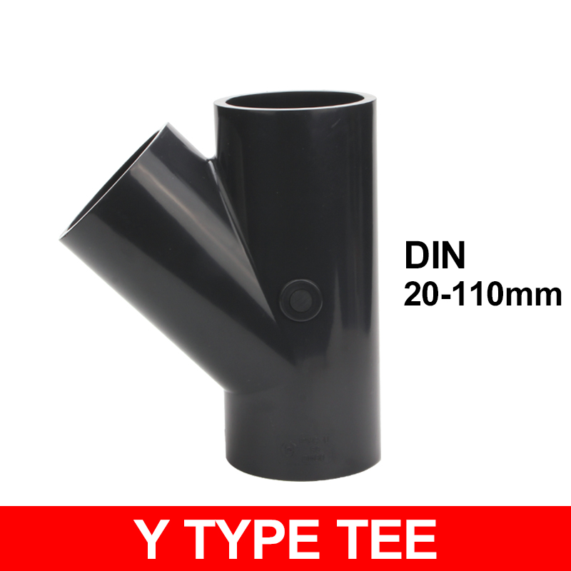 Din Standard Plastic Upvc Equal Water Drainage Fitting Skew Pvc Wye