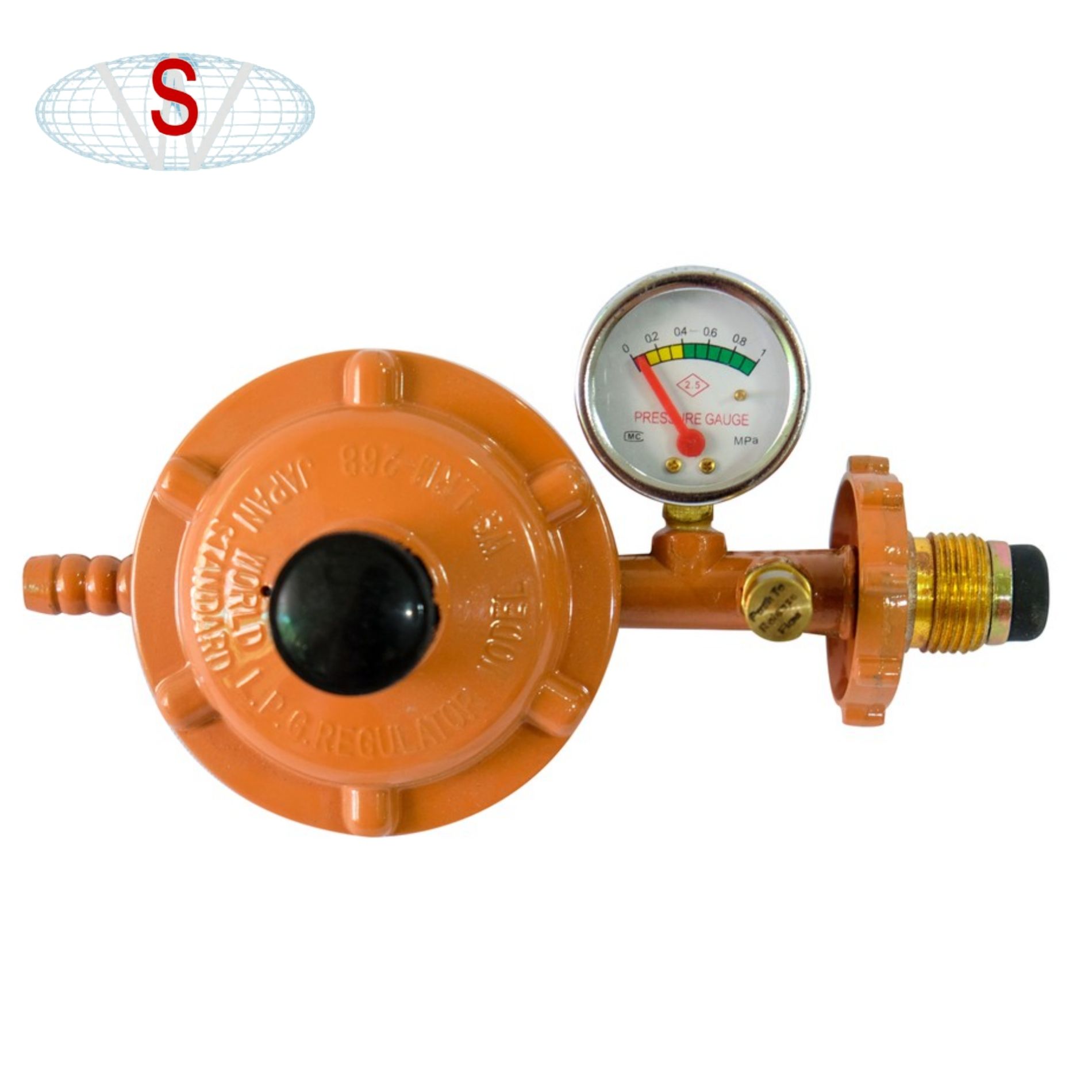 World Standard Heavy Duty Anti Explode Big Lpg Gas Regulator With Gauge