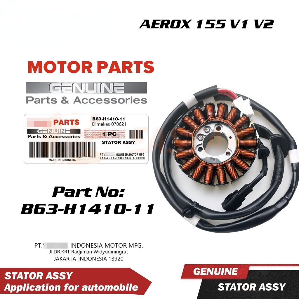 Stator Assy Genuine Long Cable B H For Aerox V V