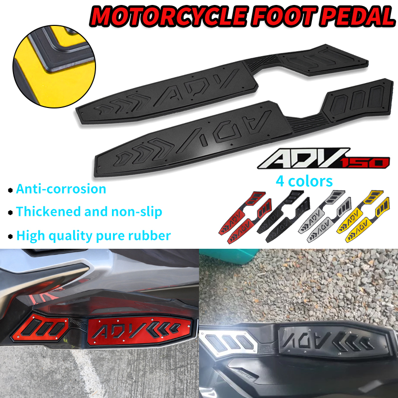 Pinph Honda Adv Cnc Alloy Rubber Footboard Matting With Bolts For