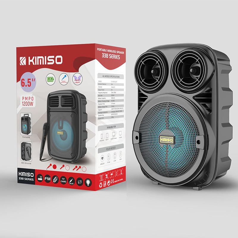 Kimiso Kms Inches Portable Rechargeable Bluetooth Speaker