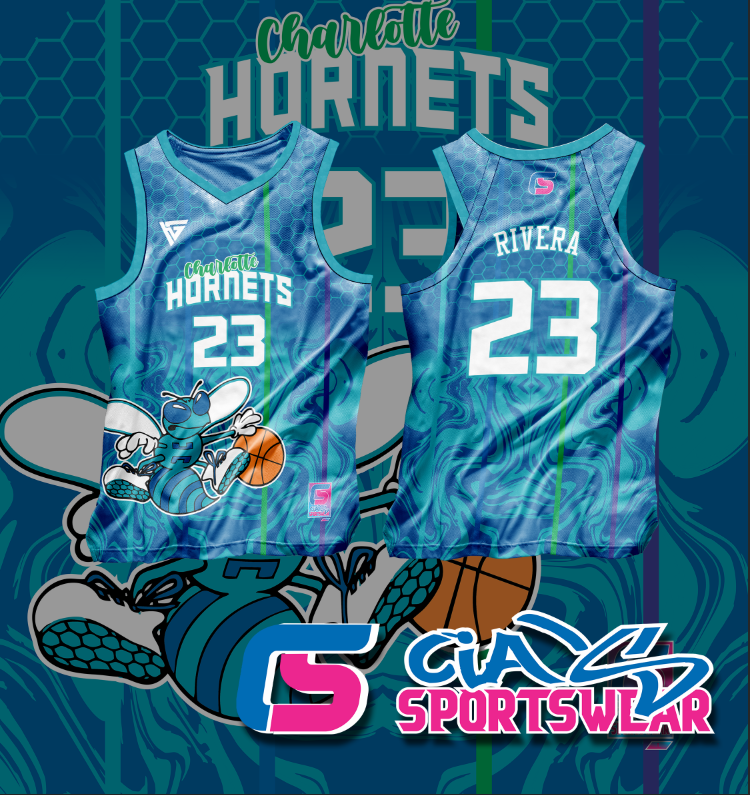 Hornets Full Sublimation Up Only Customize Team Name Number And