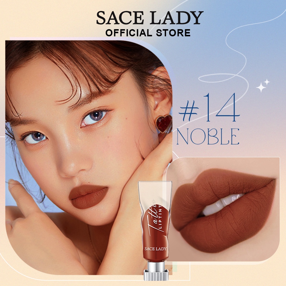 Sace Lady Matte Liptint Nude Brown Lipstick Comfortable Lip Tattoo