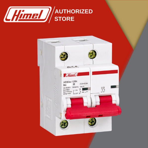 Himel Miniature Circuit Breaker 80A 2 Poles 220V 415VAC Himel MCB