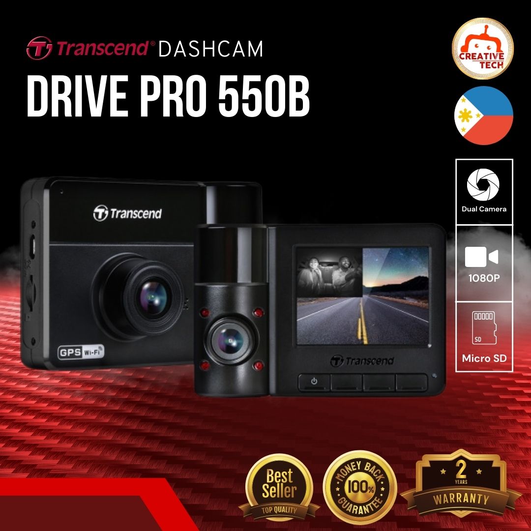 Transcend Dashcam Drivepro B Front Back Camera With Free