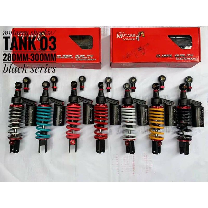 Mutarru Rear Shock Black Silver Series Mio Beat Click Skydrive Lazada Ph