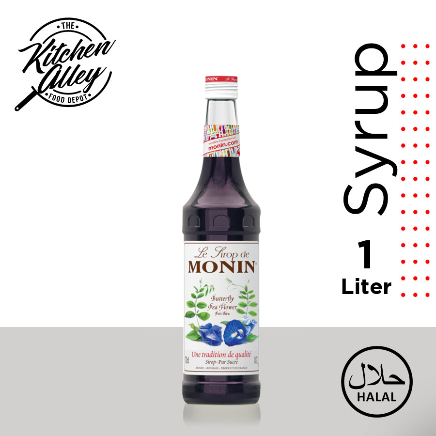 MONIN BUTTERFLY PEA FLOWER SYRUP 1 Liter Lazada PH