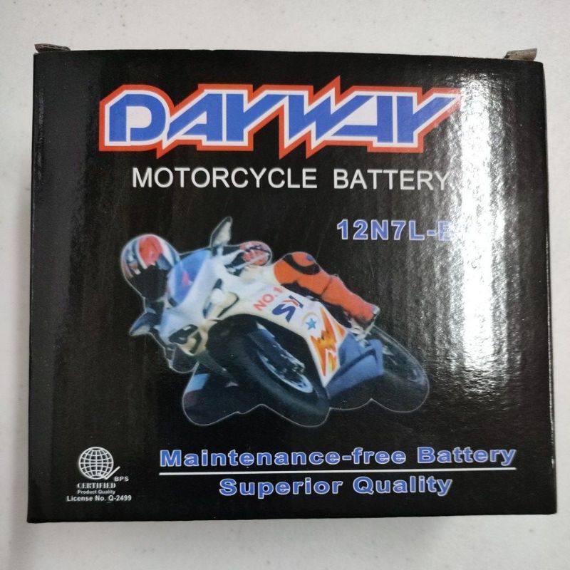 Battery DAYWAY For Motorcycles Original Lazada PH