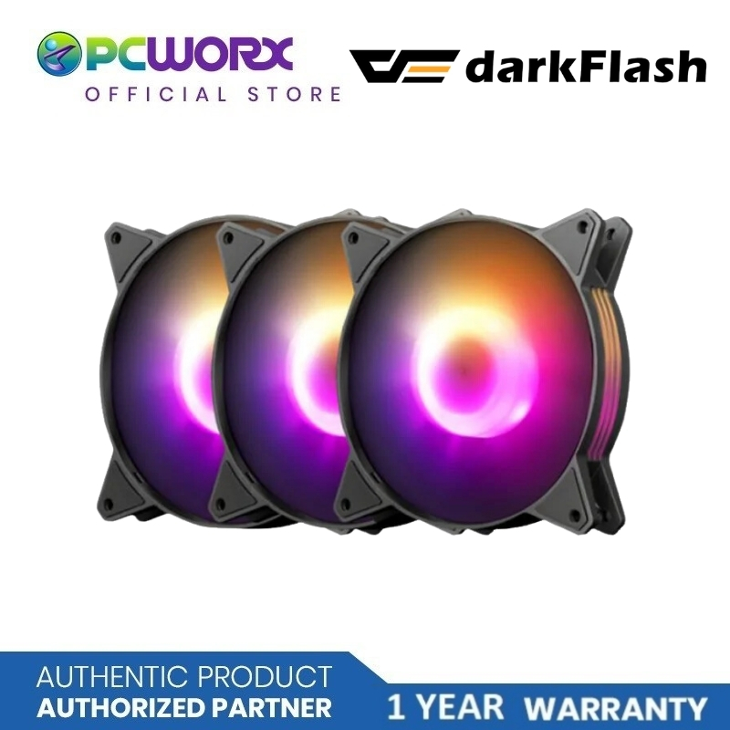 Darkflash C In Fan Aurora Spectrum Rgb Black Pink Lazada Ph