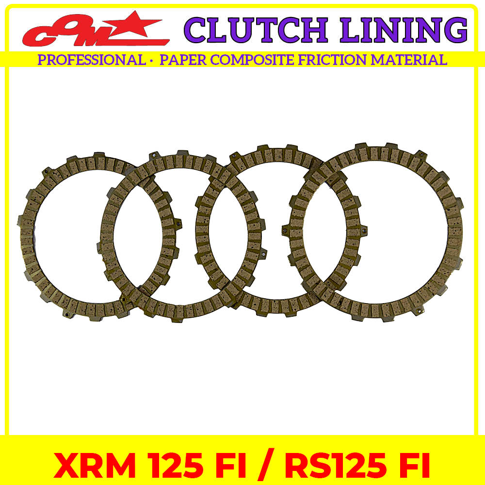 COMSTAR Professional Clutch Lining Set For XRM125 FI RS125 FI 5 Pcs