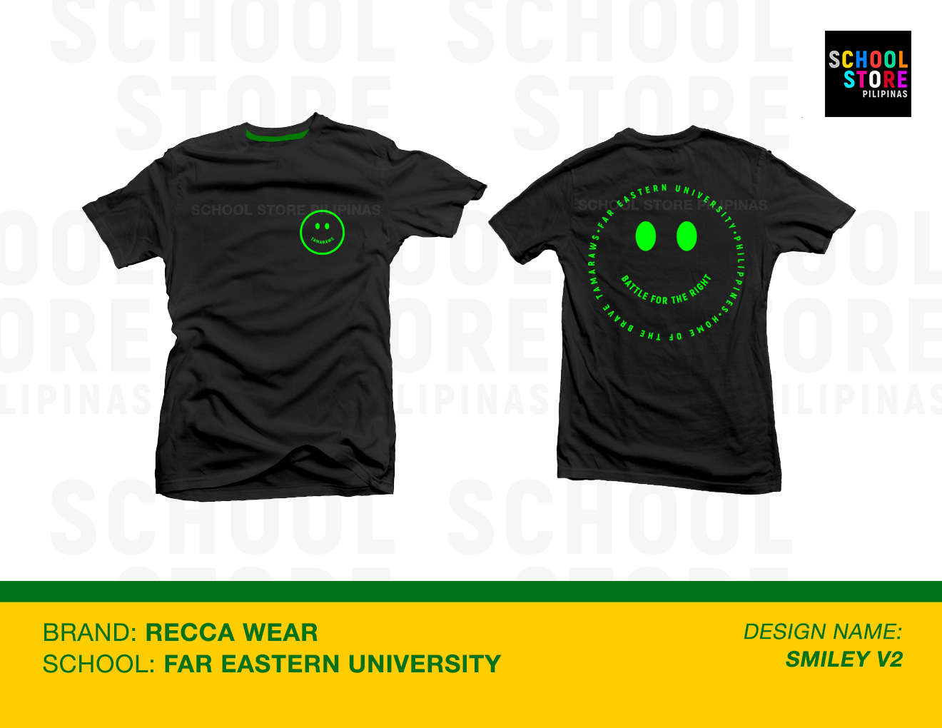 Feu Smiley V Far Eastern University Smiley V Shirt For Men Women