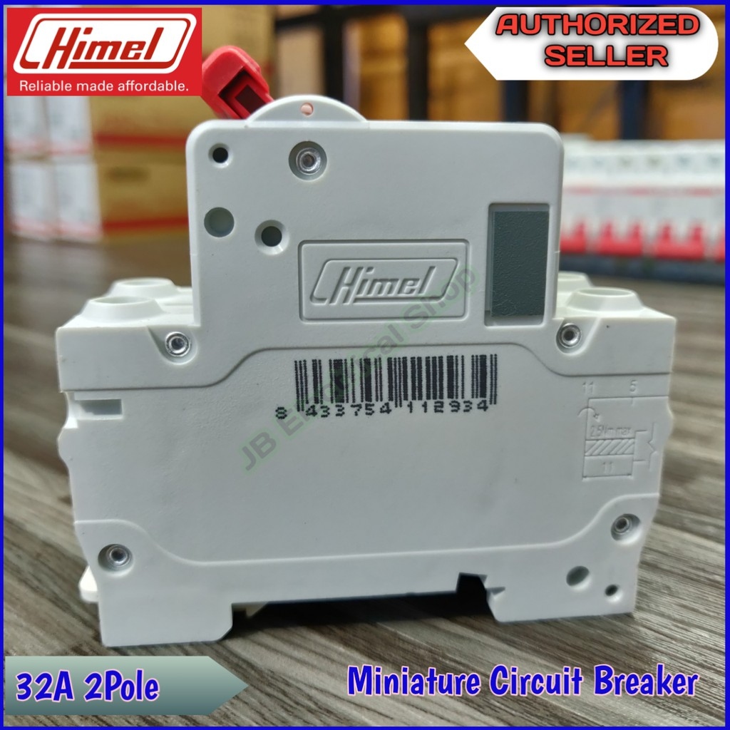 Ready Stock Himel MCB Miniature Circuit Breaker 2 Pole 32A Lazada PH