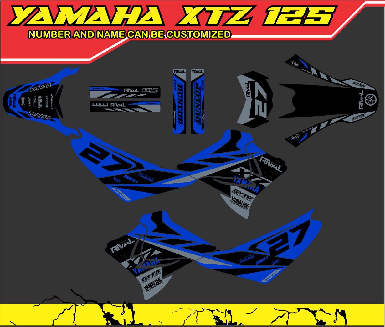 Yamaha Xtz Full Body Decals Lazada Ph