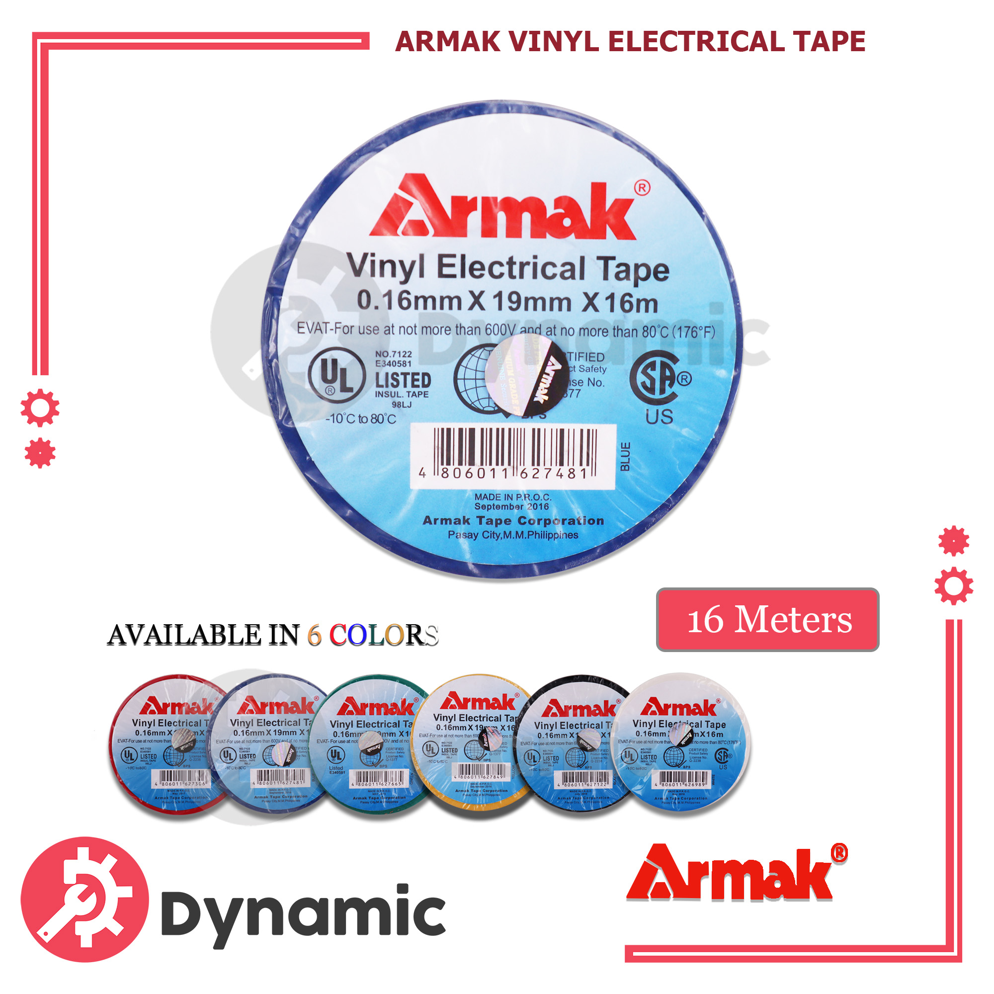 Armak Vinyl Electrical Tape Mm X Mm X M Big Insulation Tape