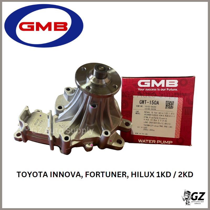 Gmb Water Pump For Toyota Innova Fortuner Hilux Hiace Kd Kd