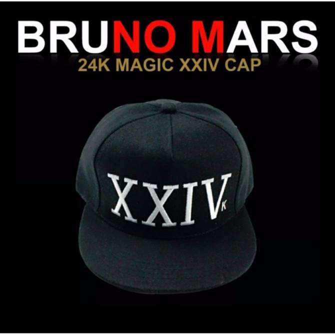 bruno mars 24k magic xxiv cap (black)