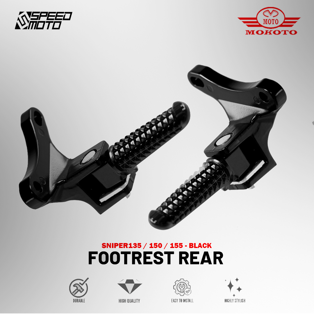 MOKOTO SNIPER 135 SNIPER 150 SNIPER 155 ALLOY REAR FOOTREST WITH