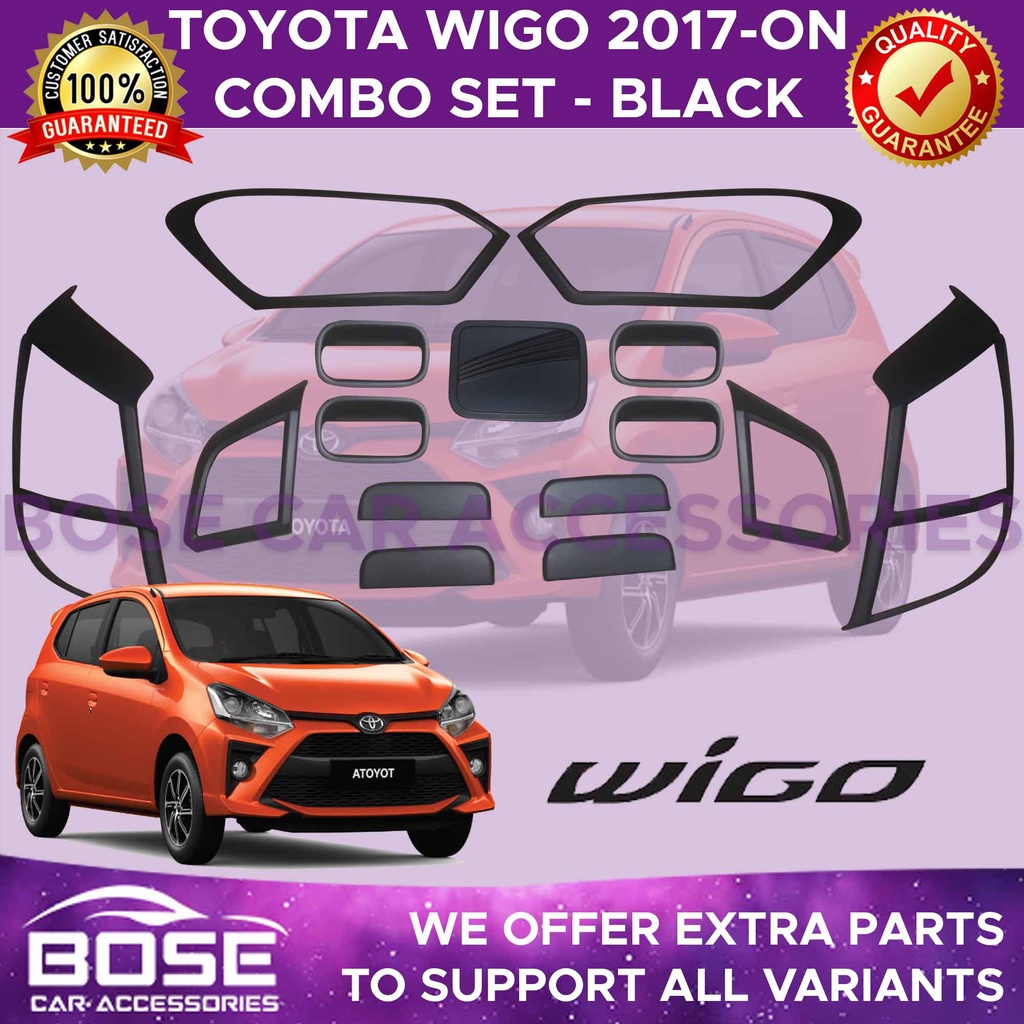 Toyota Wigo 2017 2018 2019 2020 2021 2022 2023 Model Garnish Cover Set