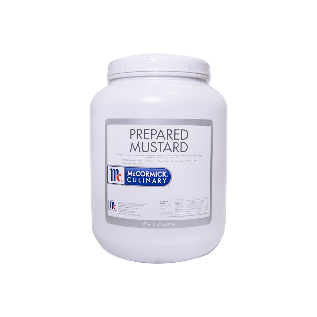 McCormick Prepared Mustard 3 4kg Lazada PH