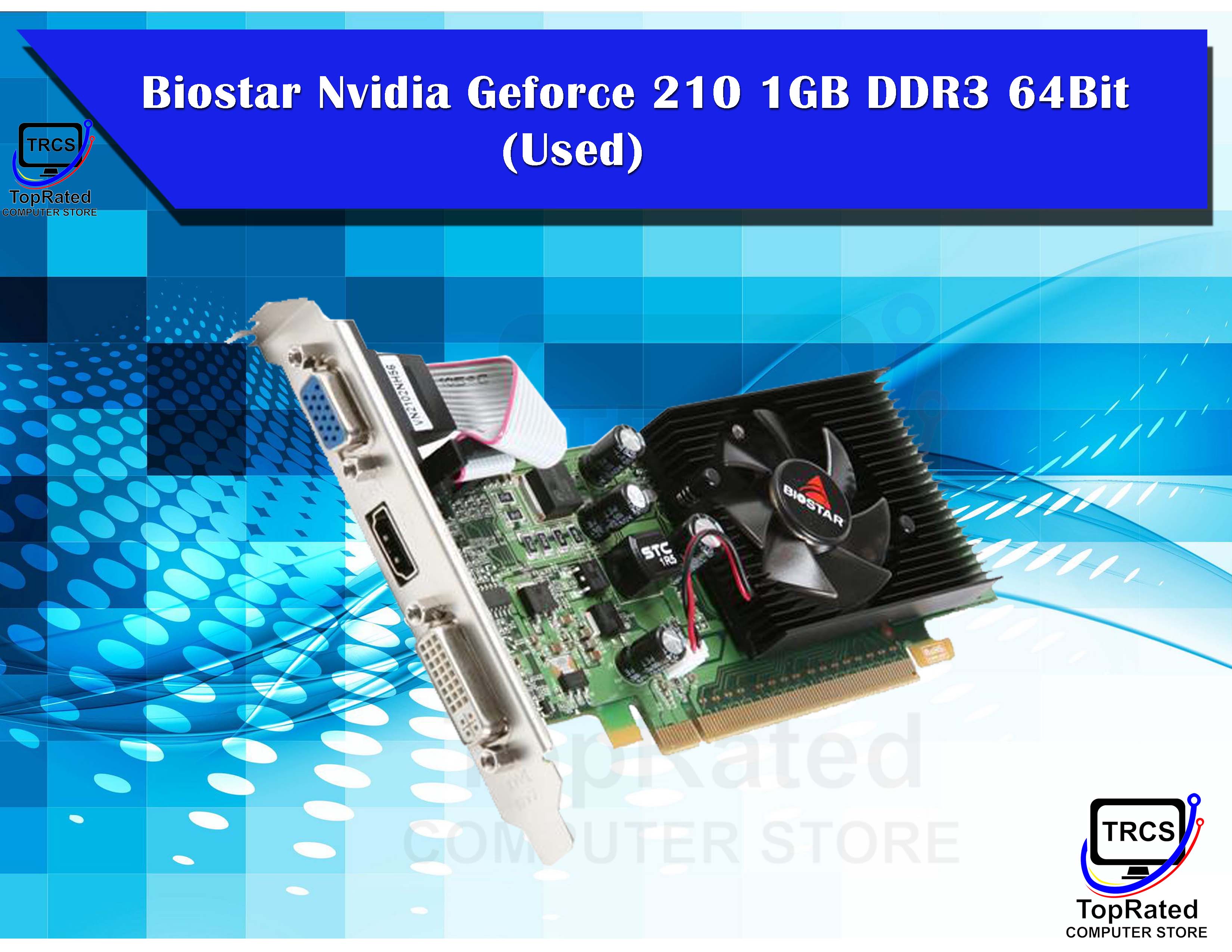 Biostar Nvidia Geforce 210 1GB DDR3 64Bit Graphics Card Used Lazada PH